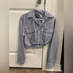 Buckin Babes Wrangle Crop Pearl Snap